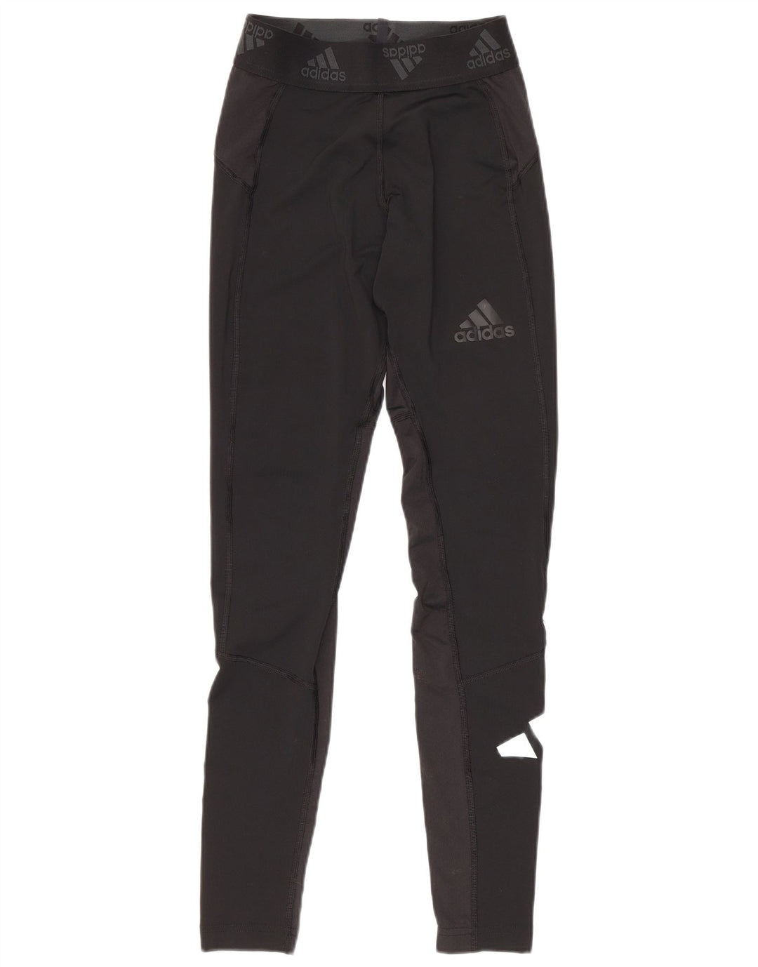 Leggings grafici da donna Adidas UK 10 piccoli poliestere nero
