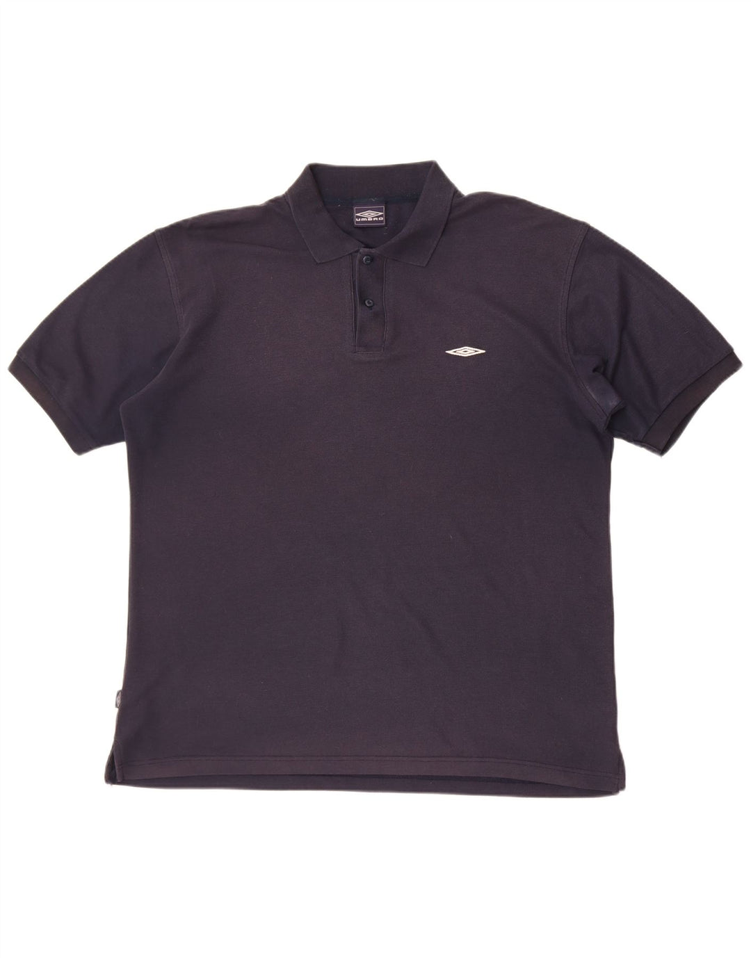 Polo da uomo Umbro XL in poliestere blu navy