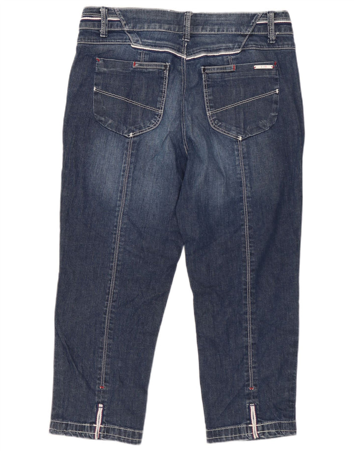 Jeans Capri Donna TRUSSARDI W30 L21 Blu Navy Cotone