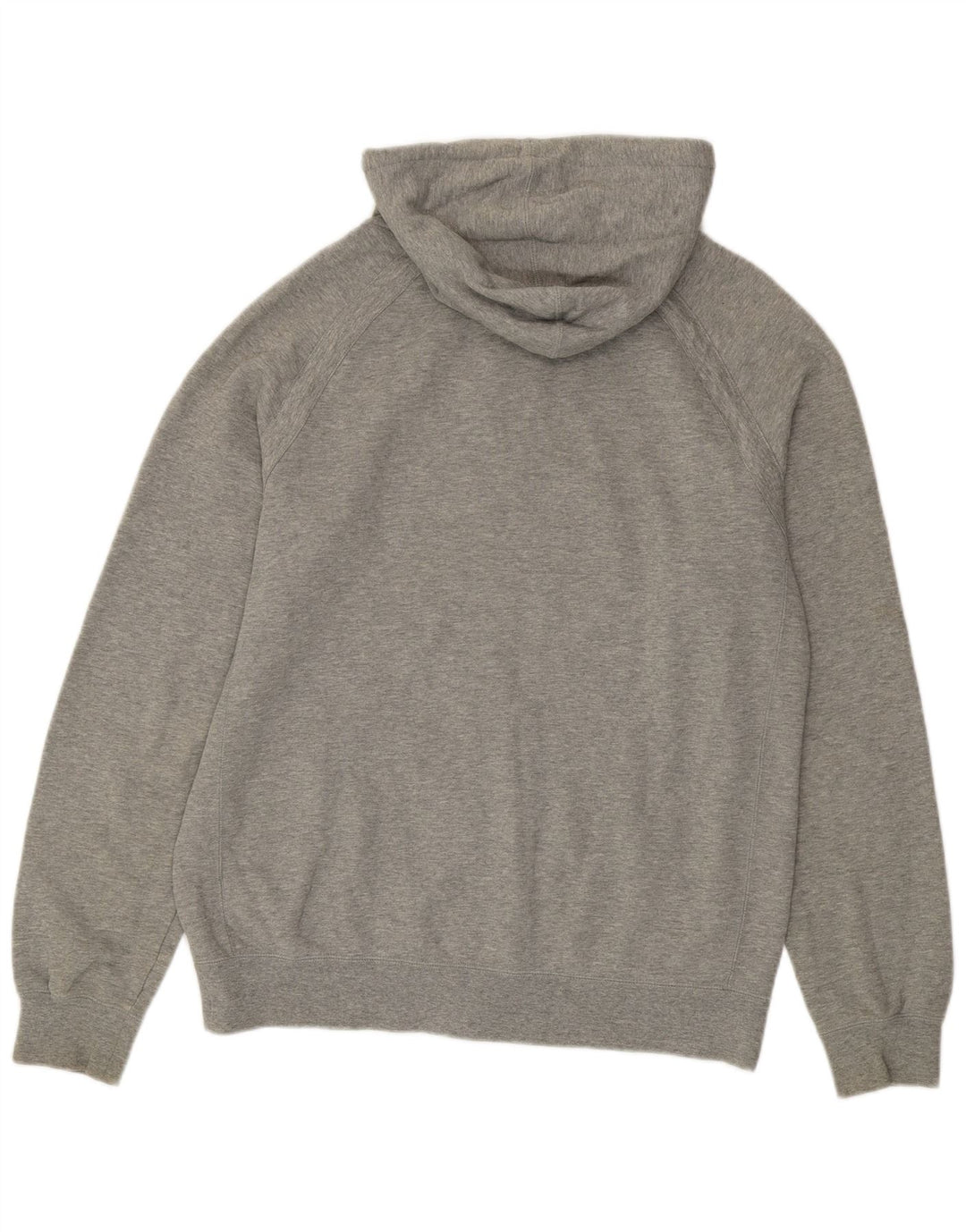 Felpa con cappuccio e zip Nike da uomo in cotone grigio medio