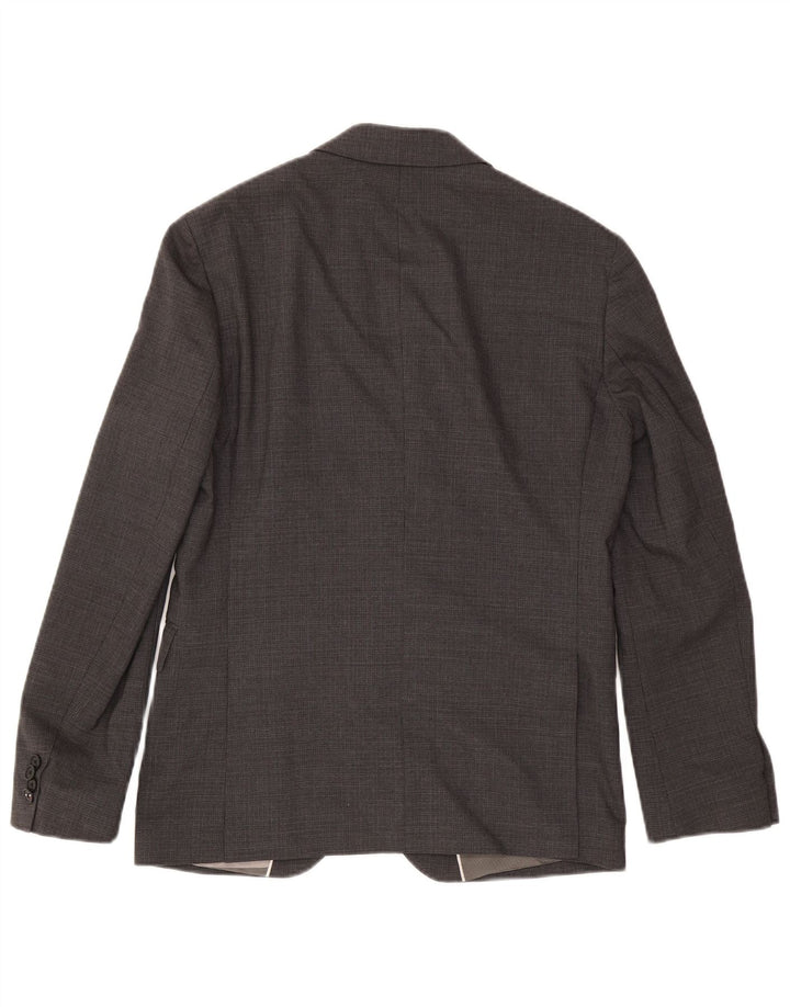 Giacca blazer da uomo a 2 bottoni Tommy Hilfiger IT 48 lana grigio medio