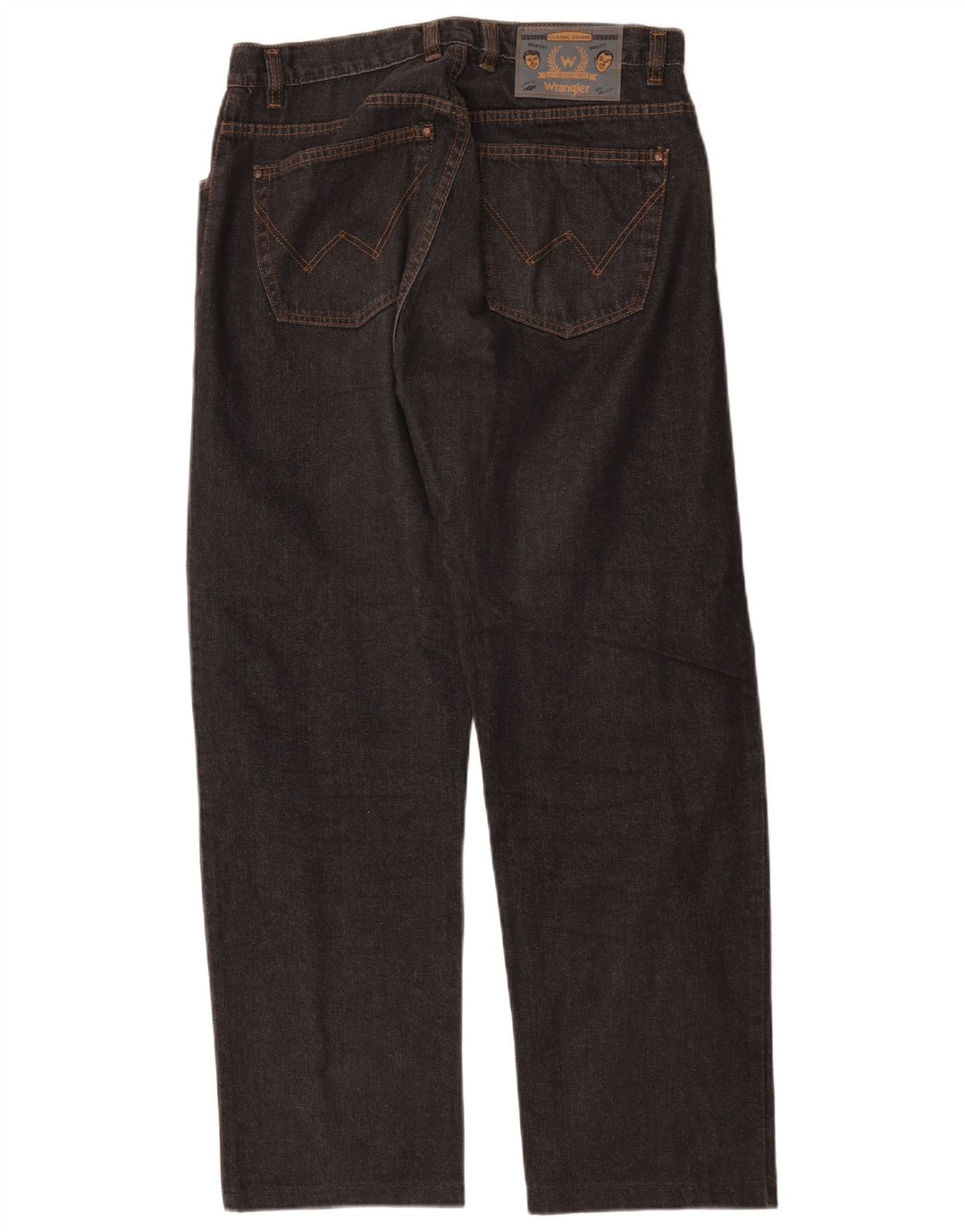 Jeans dritti da uomo Wrangler W32 L29 cotone nero