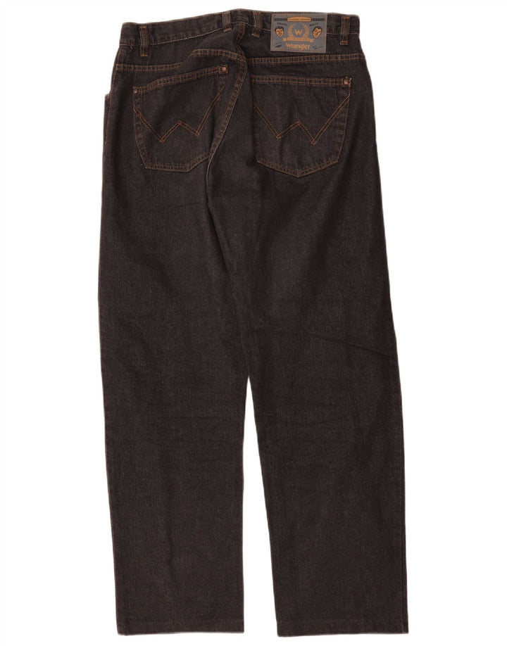 Jeans dritti da uomo Wrangler W32 L29 cotone nero