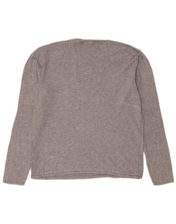Maglione Zara da uomo girocollo XL in viscosa grigia