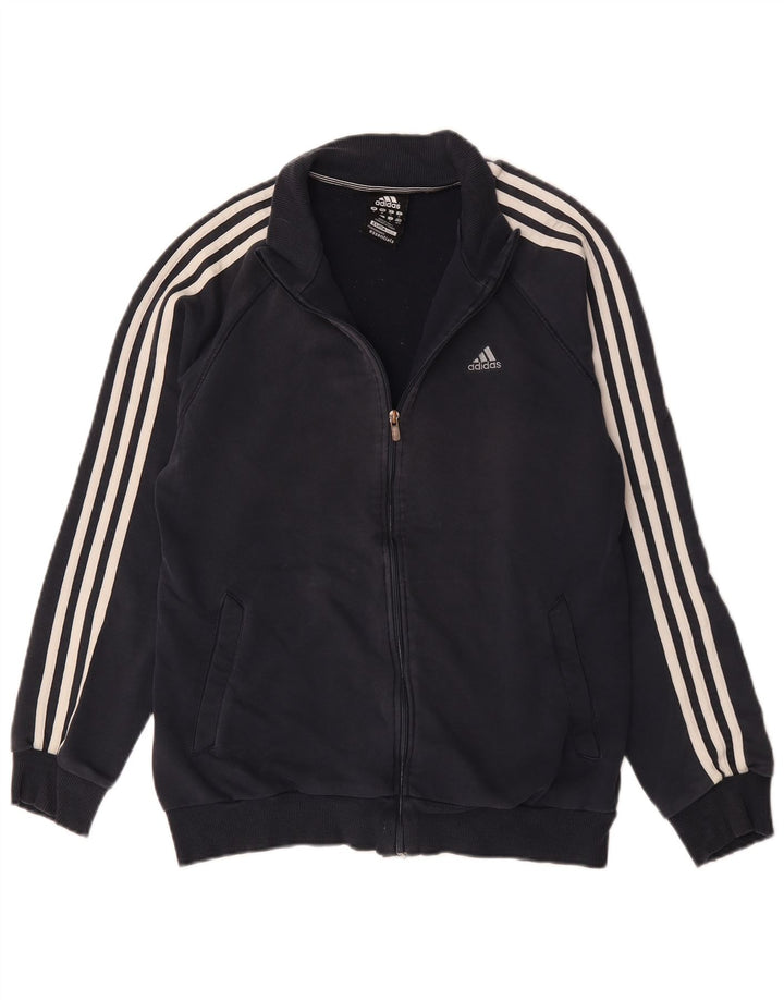 Giacca superiore della tuta da uomo Adidas Clima 365 media cotone blu navy