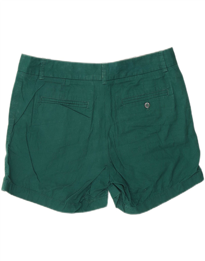 J. CREW Womens Chino Shorts US 8 Medium W30 Green Cotton Vintage J. Crew and Second-Hand J. Crew from Messina Hembry 