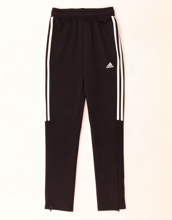 Pantaloni della tuta da ragazzo Adidas 11-12 anni in poliestere nero
