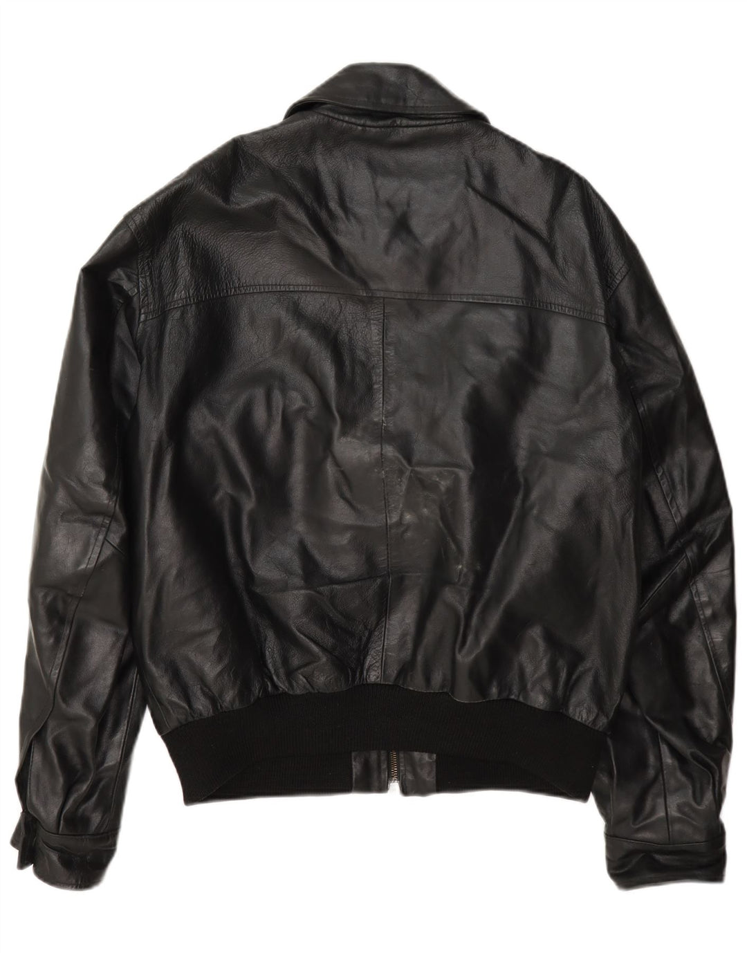 Giacca in pelle da uomo John Roose UK 38 media nera