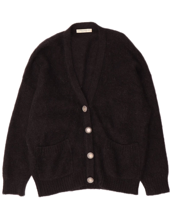 Maglione Cardigan Oversize da Donna Alessandra Rich IT 40 Small Mohair Nero
