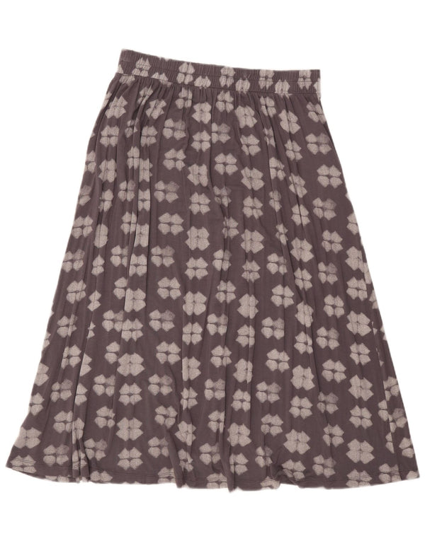 Gonna a trapezio da donna White Stuff UK 10 Small W32 Viscosa geometrica grigia