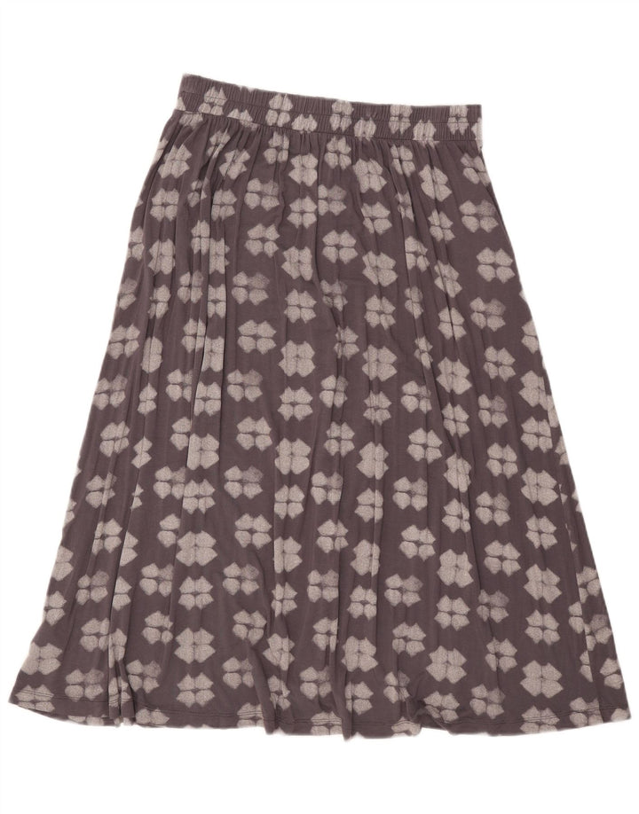 Gonna a trapezio da donna White Stuff UK 10 Small W32 Viscosa geometrica grigia