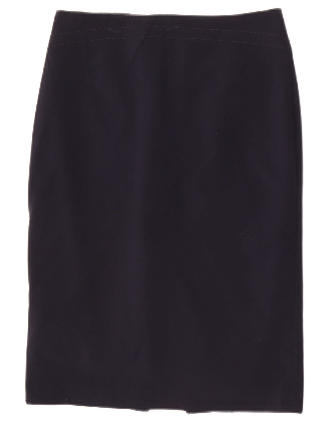 Gonna a tubino da donna Marks & Spencer UK 8 piccola W26 poliestere blu navy