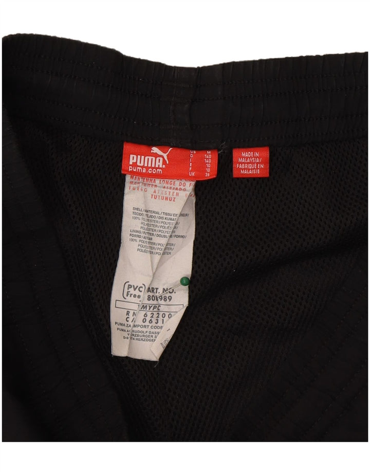PUMA Boys Graphic Sport Shorts 9-10 Years  Black Polyester