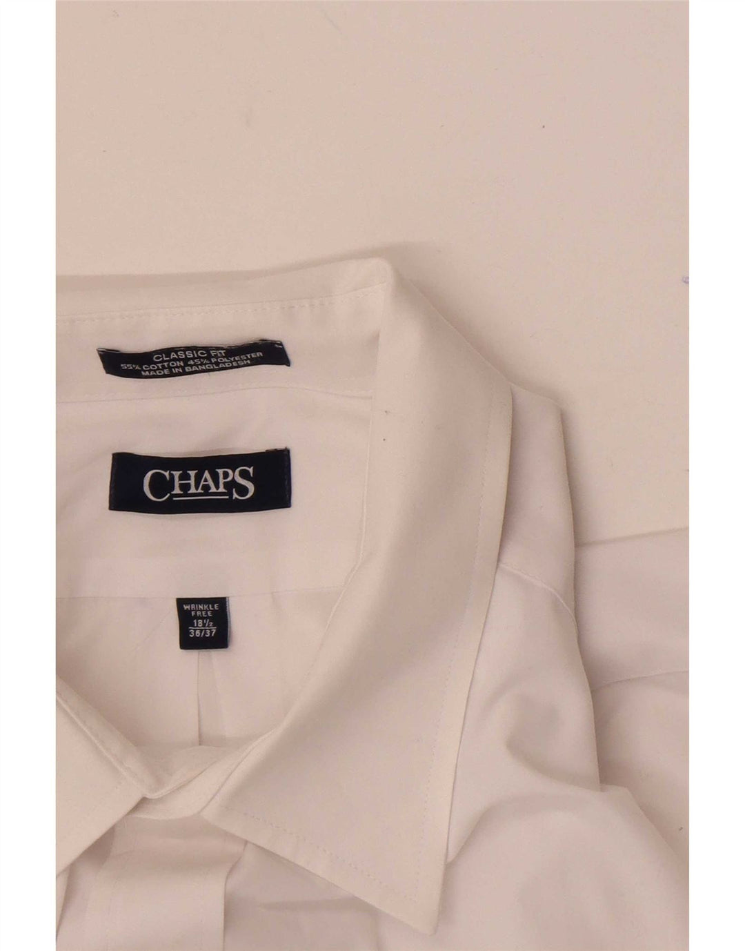 Camicia Chaps da uomo vestibilità classica taglia 18 1/2 2XL cotone bianco