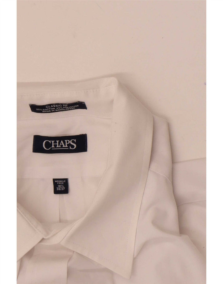 Camicia Chaps da uomo vestibilità classica taglia 18 1/2 2XL cotone bianco