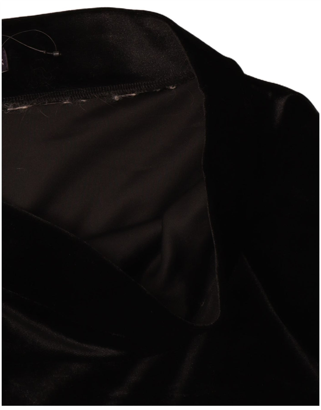 Gonna a trapezio in velluto da donna Marks & Spencer UK 12 media W30 nera