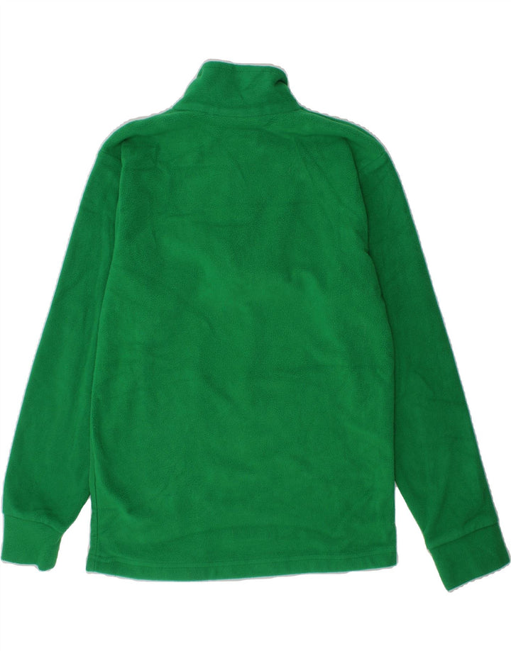 MOUNTAIN WAREHOUSE Boys Zip Neck Fleece Jumper 9-10 Years Green Polyester Vintage Mountain Warehouse and Second-Hand Mountain Warehouse from Messina Hembry 