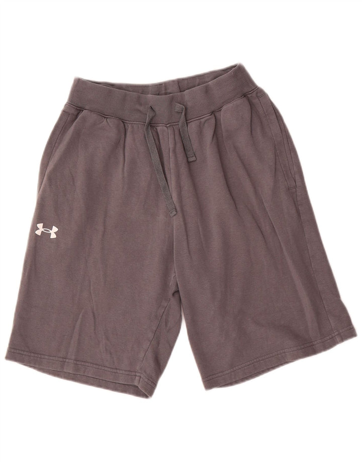 Pantaloncini sportivi Under Armour da uomo vestibilità ampia in cotone grigio medio
