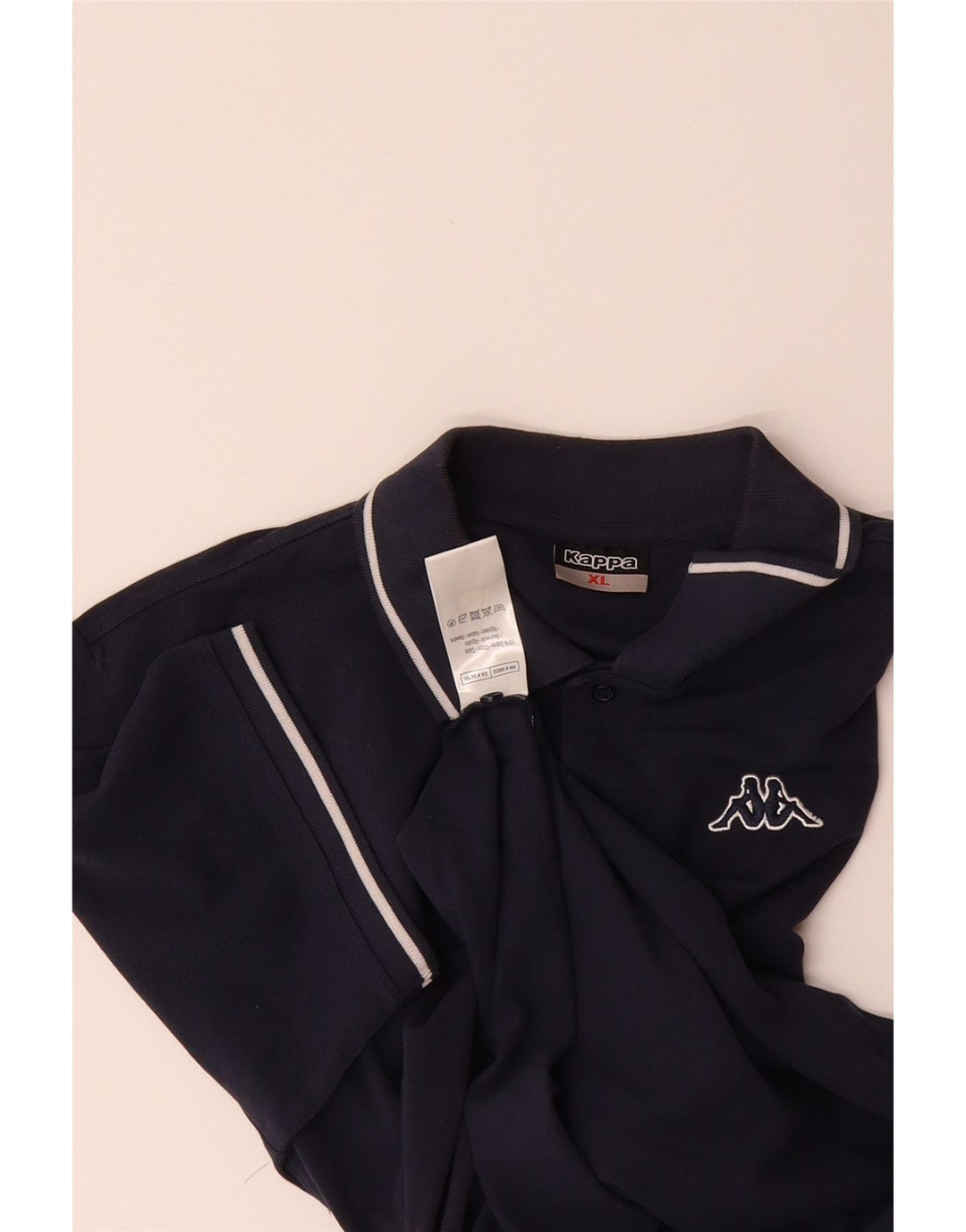 KAPPA Mens Polo Shirt XL Navy Blue Cotton Vintage Kappa and Second-Hand Kappa from Messina Hembry 