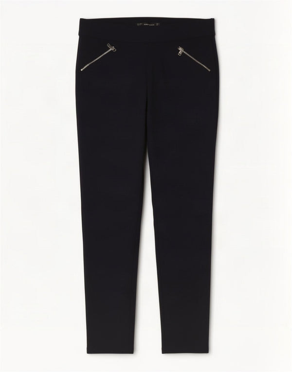 Pantaloni corti skinny Trafaluc da donna Zara grandi W30 L25 blu navy