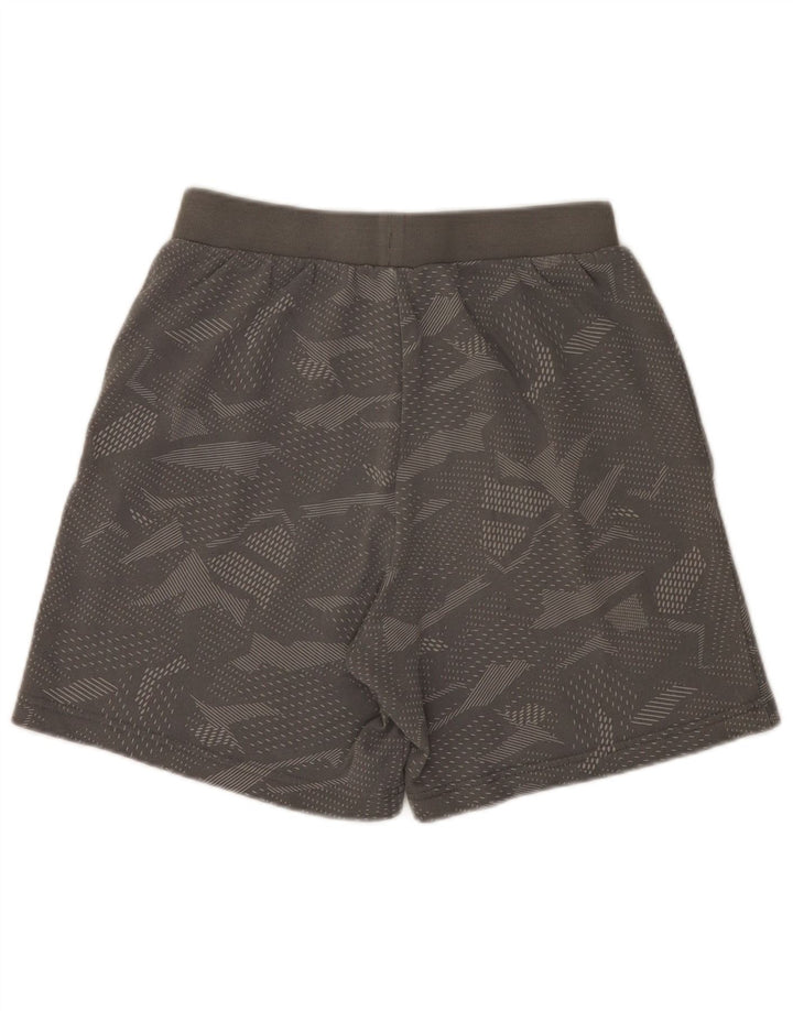 Pantaloncini sportivi da uomo Adidas in cotone geometrico grigio medio