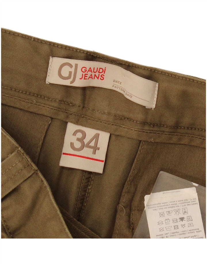 Pantaloncini cargo da uomo Gaudi W34 grandi cotone kaki