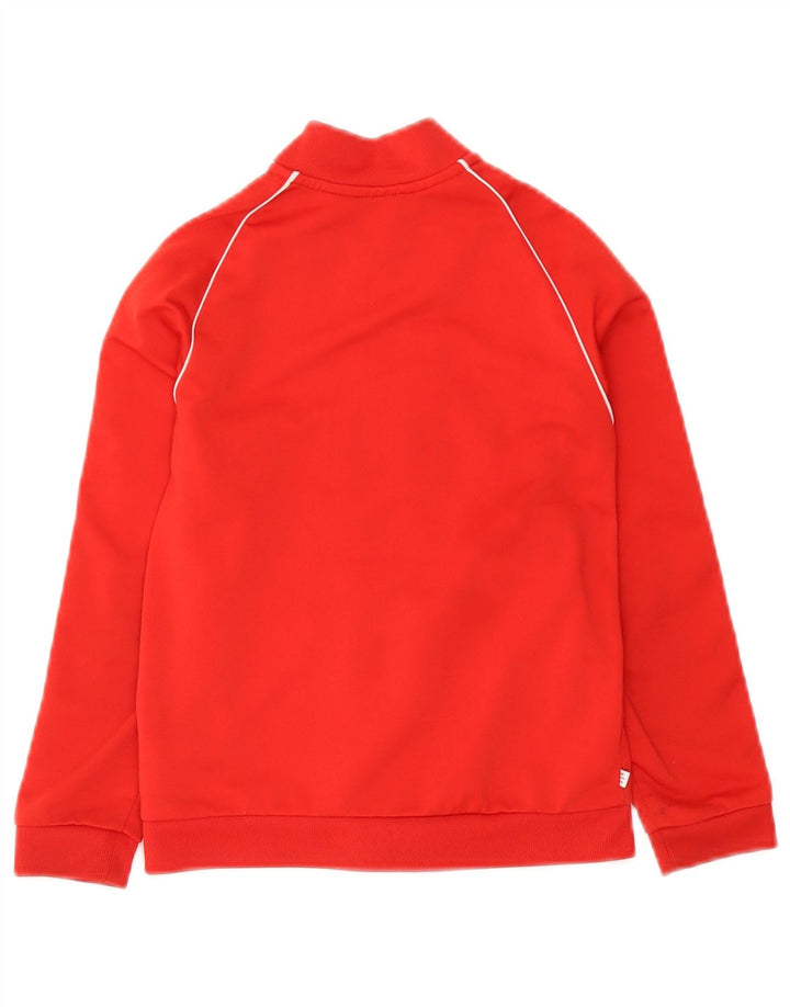 Giacca Top della tuta da ragazza Adidas 7-8 anni in poliestere rosso