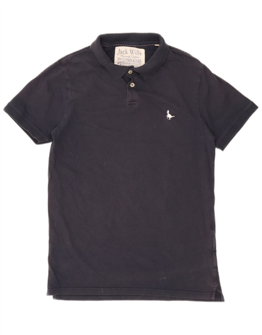 Polo da uomo Jack Wills piccola in cotone blu navy