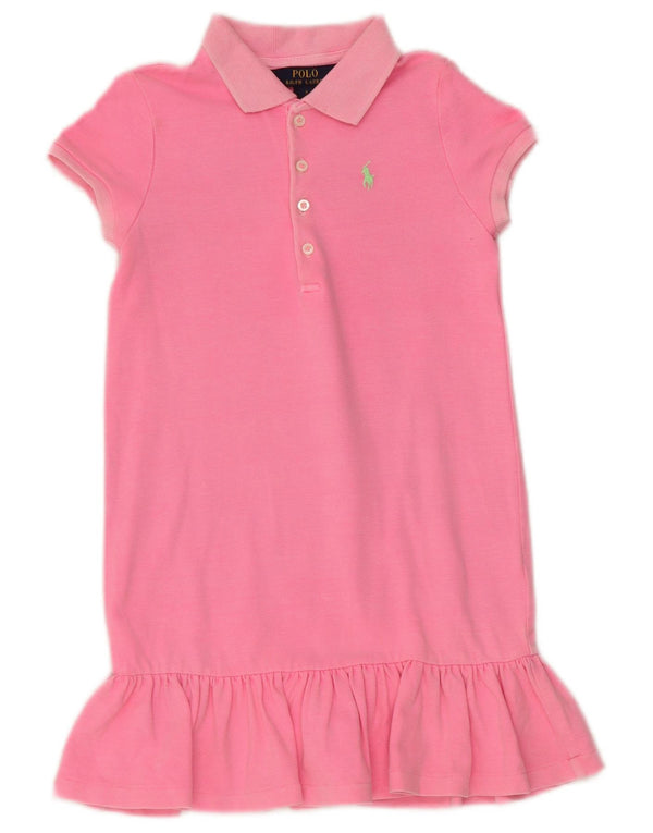 Polo Ralph Lauren Abito Polo per Ragazze 4-5 Anni in Cotone Rosa