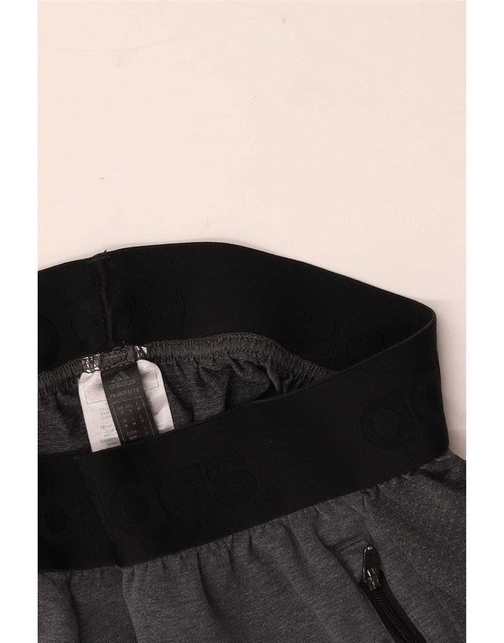 Pantaloncini sportivi grafici da uomo Adidas in cotone color block grigio medio