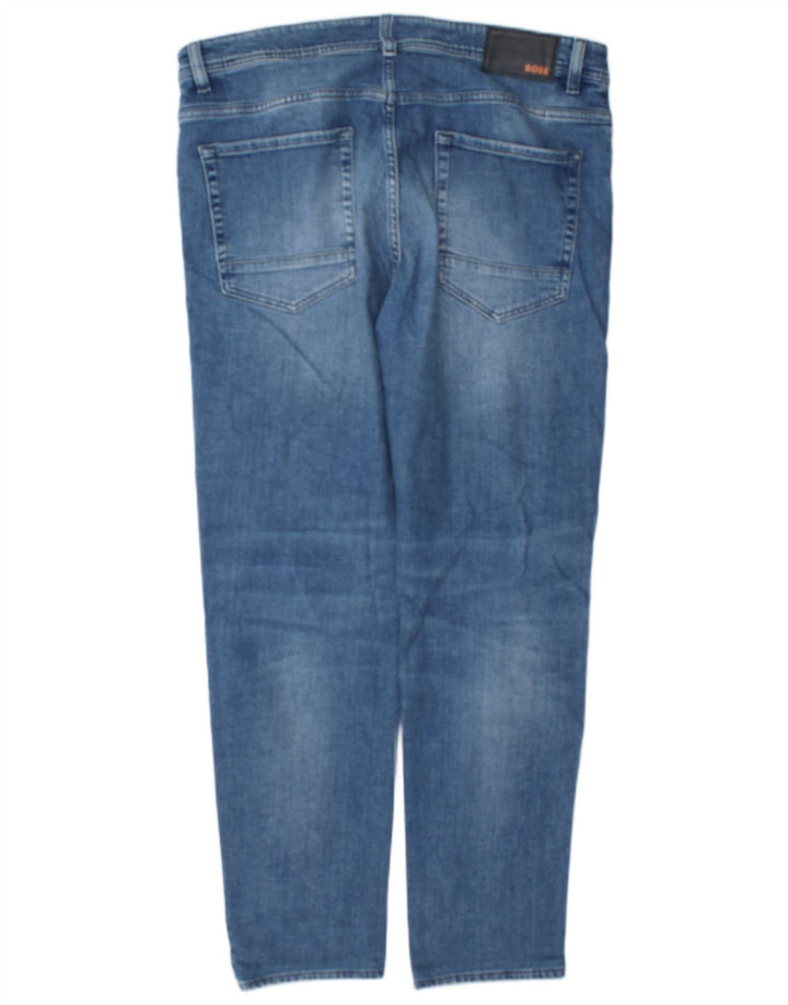 Jeans slim da uomo Hugo Boss W36 L32 cotone blu