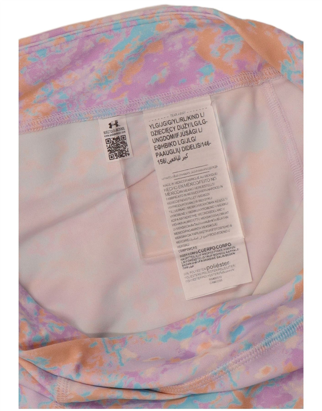 UNDER ARMOUR Leggings per ragazze 11-12 anni Large multicolore Tie Dye