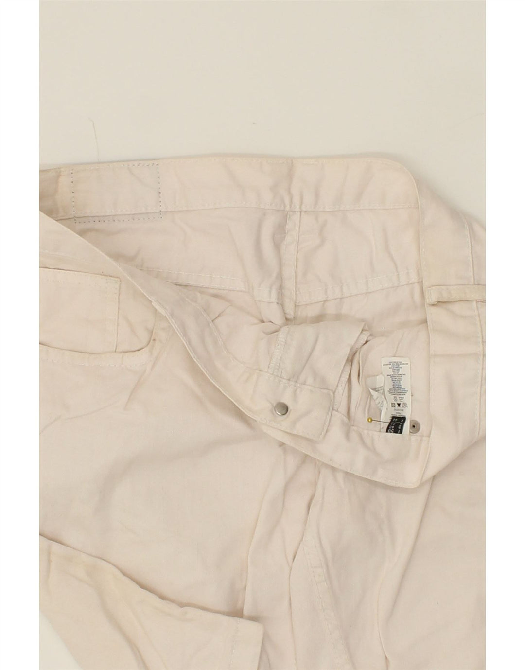 STEFANEL Mens Denim Shorts IT 50 Large W34  White Cotton Vintage Stefanel and Second-Hand Stefanel from Messina Hembry 