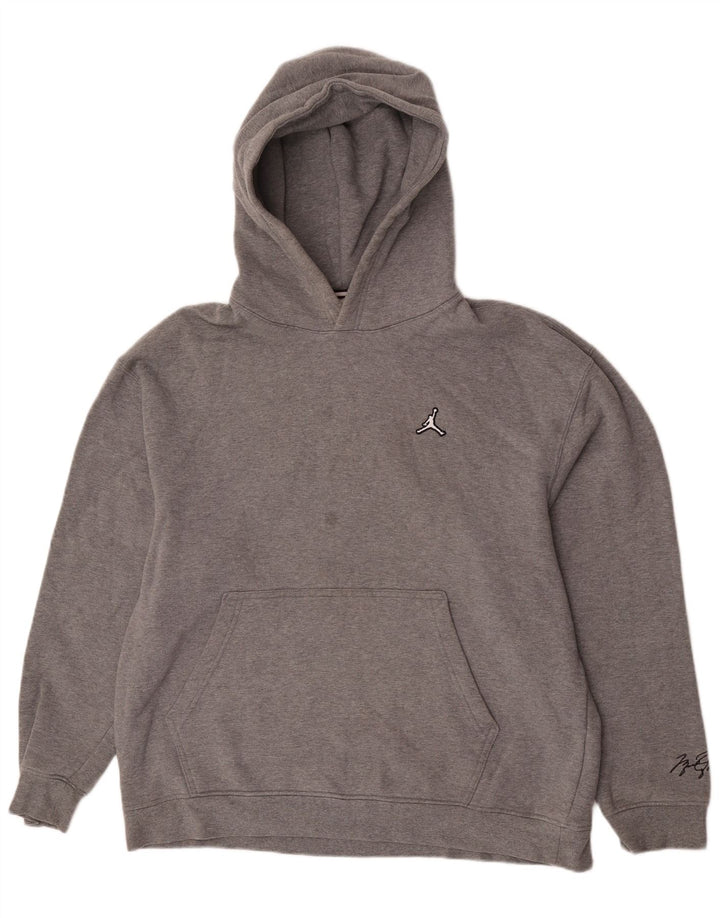 Felpa con cappuccio da uomo Jordan XL in cotone grigio