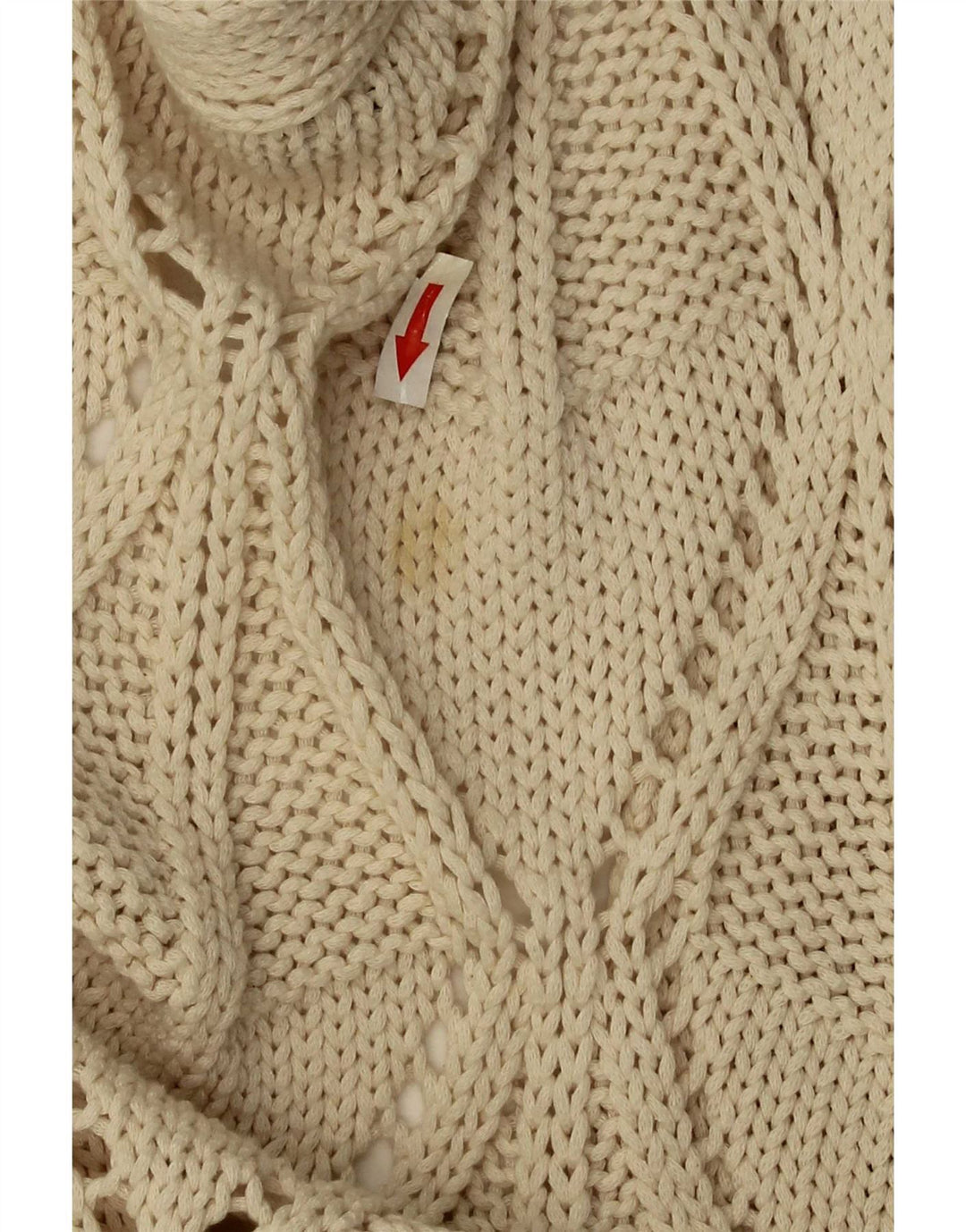 Maglione cardigan da donna Zara UK 14 Cotone beige medio