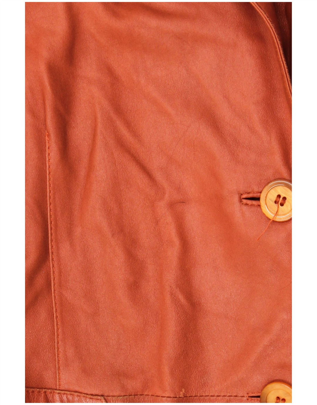 ELEGANCE PARIS Giacca blazer a 2 bottoni da donna UK 20 2XL Pelle marrone