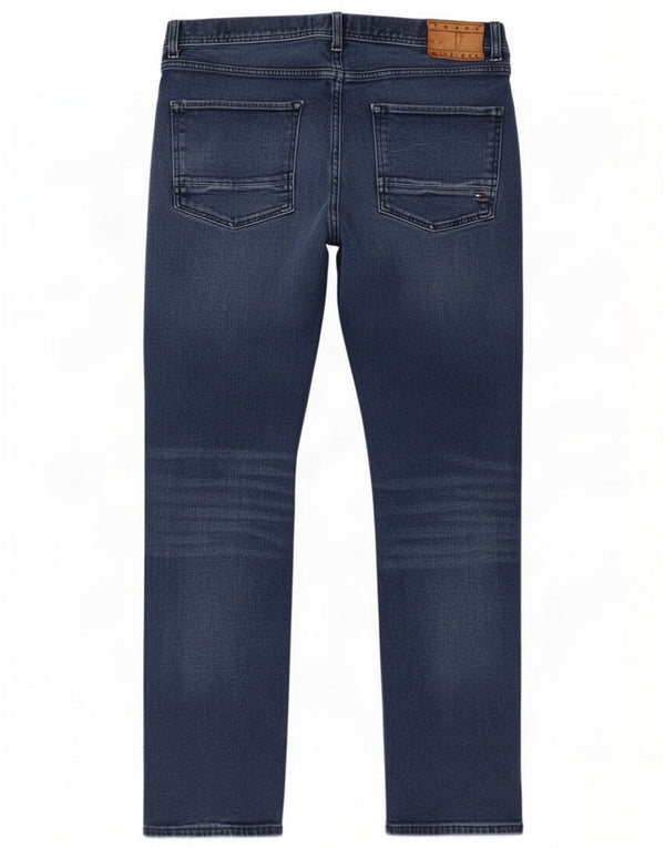 Tommy Hilfiger Mens Denton Stretch Straight Jeans W32 L30 Blue Cotton