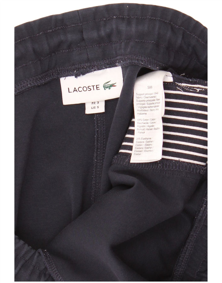 Pantaloni da tuta da uomo Lacoste taglia 3 piccoli in cotone blu navy