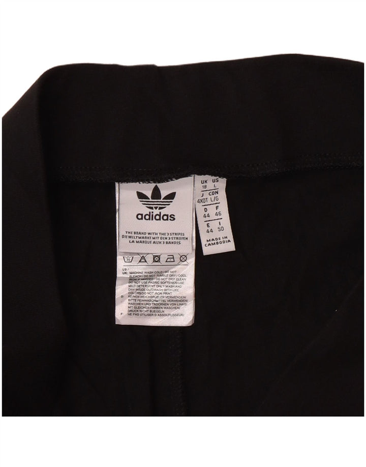 Pantaloncini sportivi grafici da donna ADIDAS UK 18 XL cotone nero
