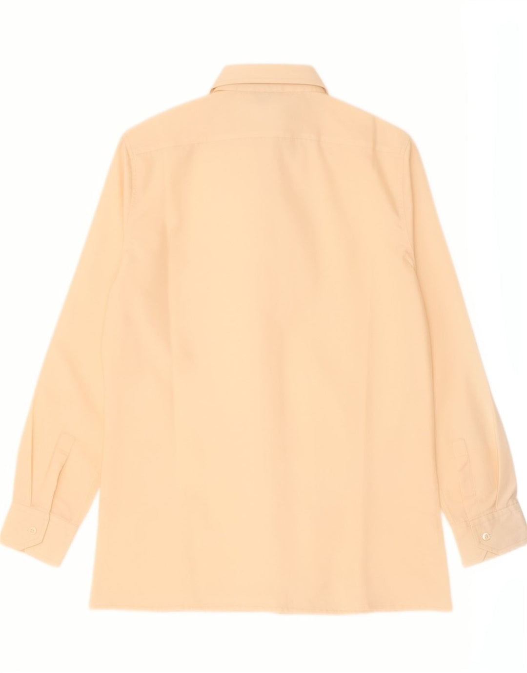 Camicia da uomo vintage taglia 43 grande poliestere beige