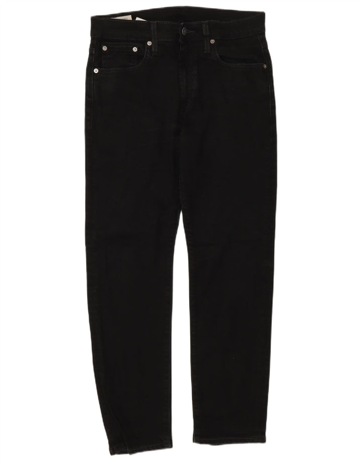 Levi's Uomo 502 Jeans affusolati W30 L30 Cotone Nero
