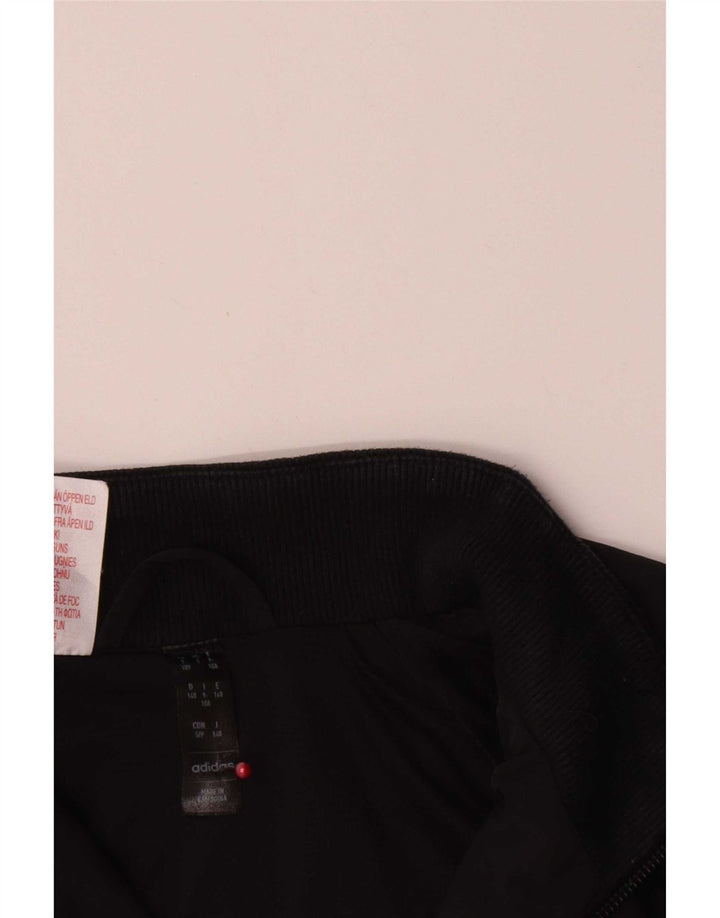 Giacca Top Tuta Adidas Bambina 9-10 Anni Nera in Poliammide