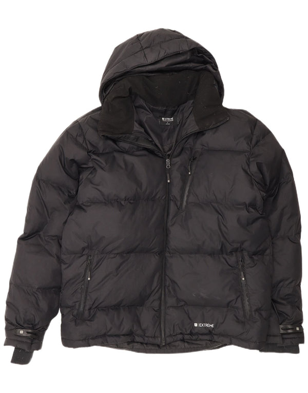 Giacca imbottita con cappuccio da uomo Mountain Warehouse UK 42 XL Nylon nero