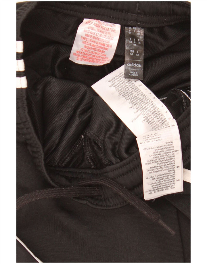 Pantaloni della tuta da ragazzo Adidas 9-10 anni in poliestere nero