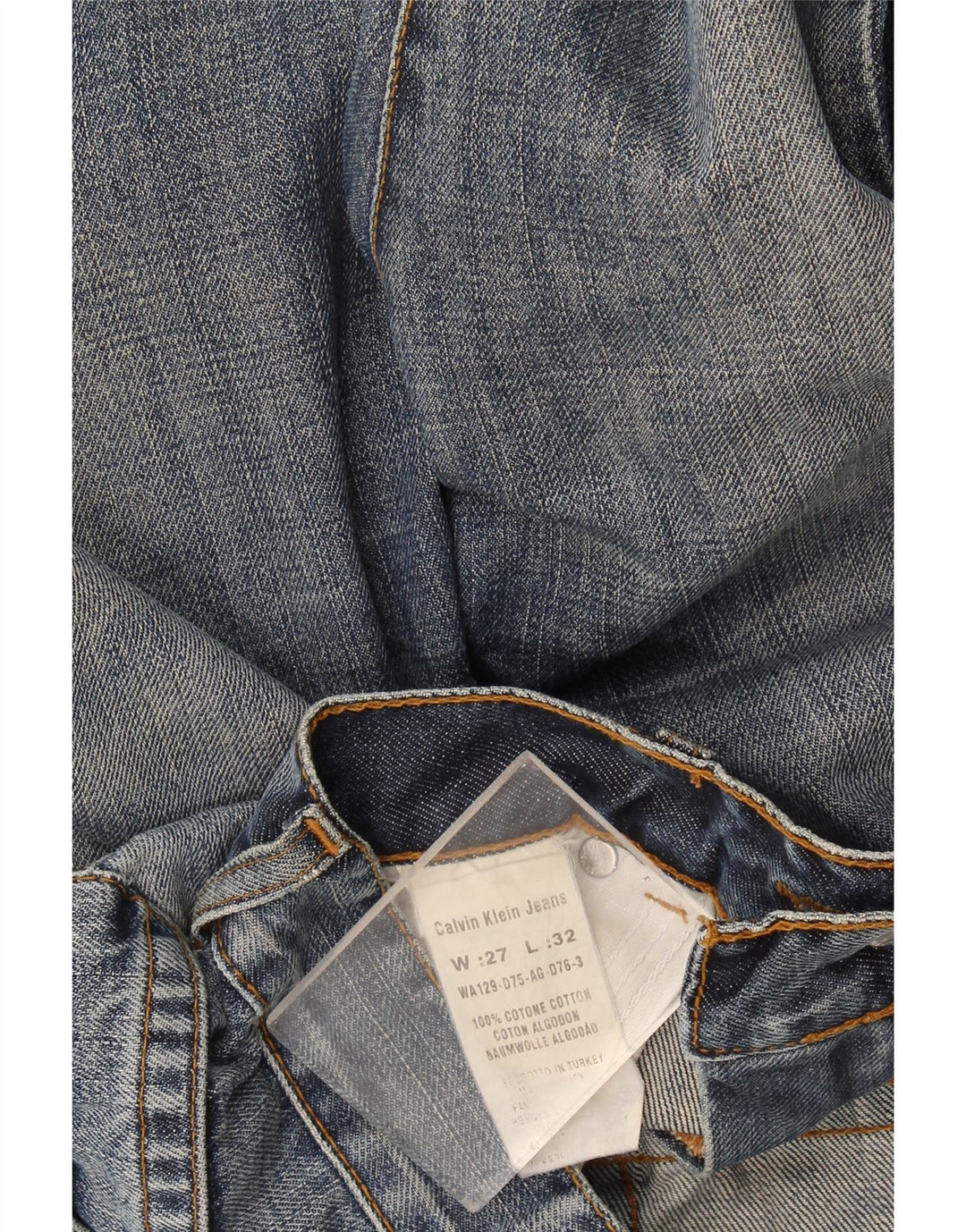 Jeans Bootcut da donna Calvin Klein W27 L27 cotone blu