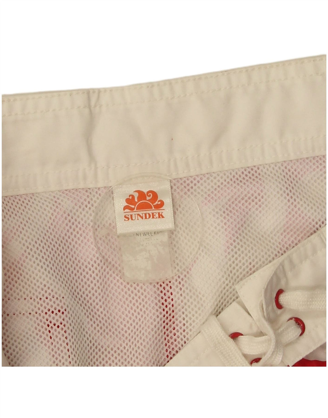 Pantaloncini da bagno da uomo Sundek Poliestere floreale rosso medio