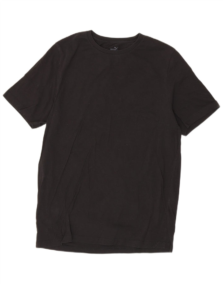 T-shirt da uomo Puma Top Large in cotone nero