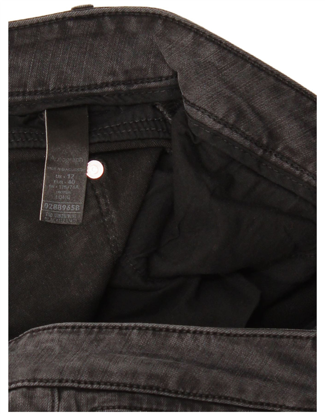 Jeans skinny da donna Marks & Spencer UK 12 medi W32 L30 neri