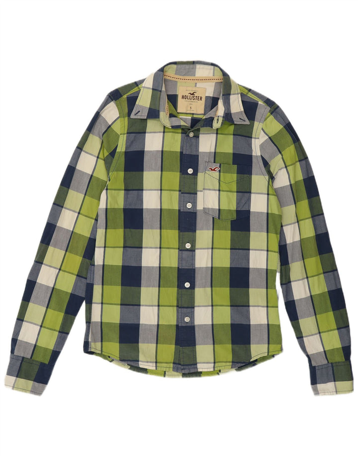 Camicia Hollister da uomo piccola in cotone a quadri multicolore