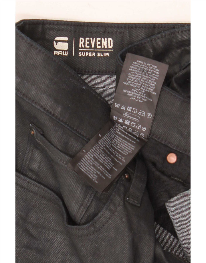 Jeans super slim G-Star Revend da uomo W31 L32 cotone nero